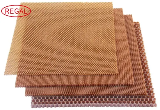Buena formabilidad Fabricación personalizada Panel de núcleo de panal de aramida de papel de varios espesores